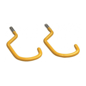 Gancho para Almacenaje Curvo 6-1/2 X 4" Amarillo, Capacidad 25Lbs (Par). CRAWFORD