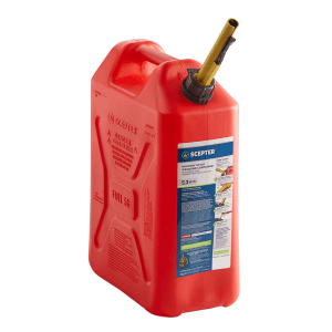 Tanque para Gasolina Plástico de 5.3 Galones / 20L Auto Ventilado Militar con Filtro. SCEPTER