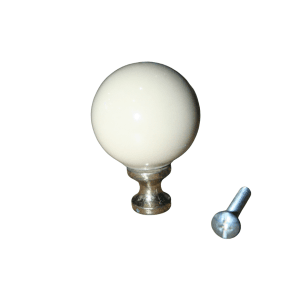 Tirador Tipo Botón de Porcelana Crema. GENERICO - Imagen 1