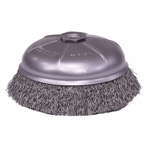 Cepillo Copa Liso CRA-6 de 6" X 5/8-11 X .020". WEILER BRUSH - Imagen 1
