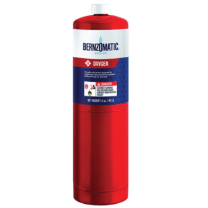 Cilindro Oxigeno 1.4 Onzas Color Rojo. BERNZOMATIC