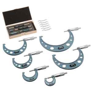 Micrómetro Exterior con Juego de 0 - 6" 6 Piezas. MITUTOYO - Imagen 1