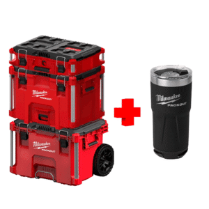 COMBO - MILWAUKEE - Juego de 3 Cajas Packout más Vaso Térmico 20 Oz