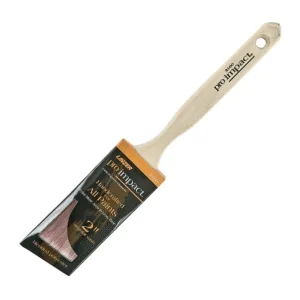 Brocha de 2" Poliéster Angular Pro con Mango Madera Natural. LINZER PRODUCTS