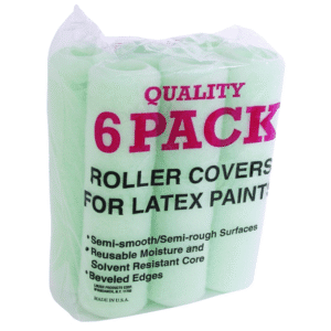 Rolo para Pintar de 9" X 3/8 para Superficie Semis Paquete 6 Piezas. LINZER PRODUCTS