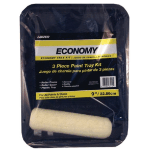 Bandeja para Pintar Plástica de 9" Económico con Juego de 3 Piezas. LINZER PRODUCTS