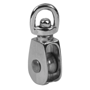 Garrucha Niquelada Sencilla 2" con Ojo Giratorio. BARON MFG. - Imagen 1