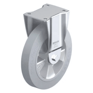 Rueda de 10" Fija Caucho Núcleo Aluminio 250 X 50MM 650KG con Rodamiento Bola. BLICKLE - Imagen 1