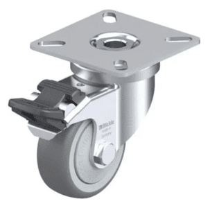 Rueda 2" Giratoria con Freno, Caucho Termoplastico 50 X 19Mm 50Kg Rodamiento de Bola. BLICKLE - Imagen 1