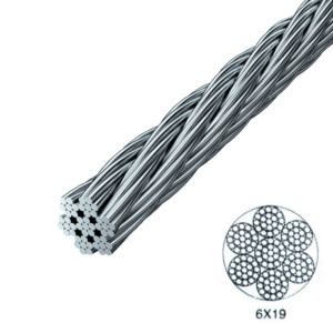 Cable Acero Galvanizado Alma Acero (6 X 19) 1". GENERICO