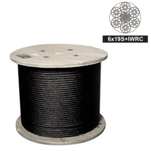 Cable Acero Negro Alma Acero 6 X 19(25) 3/4 Capacidad 49172Lbs. GENERICO