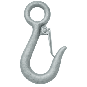Gancho Abierto con Ojo 7/16 750Lbs con Seguro. COLUMBUS MCKINNON