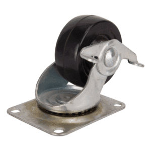 Rueda Caucho Gira 3" Capacidad 95Kg con  Freno. PROSOURCE