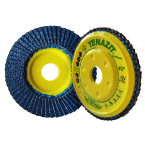 Disco Laminado Respaldo Plástico Superlam para Inoxidable / Acero de 4-1/2 X 7/8 #40 Tipo A Zirconio. AUSTROMEX - Imagen 1