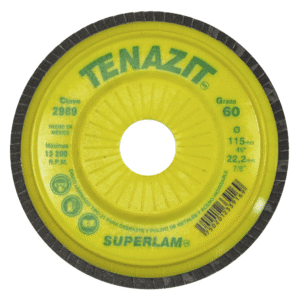 Disco Laminado Respaldo Plástico Superlam para Inoxidable / Acero 4-1/2 X 7/8 #60 Tipo A Zirconio. AUSTROMEX - Imagen 1