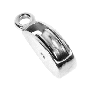 Garrucha Niquelada Sencilla de 2-1/2 con Ojo. BARON MFG - Imagen 1