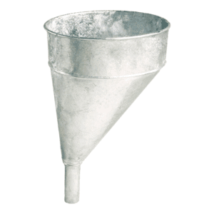 Embudo Metálico Galvanizado 9" 6QT Offset. LUBRIMATIC PLEWS EDELMANN - Imagen 1