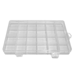 Organizador Plástico 24 Compuerta 7-3/8 X 5" X 7/8. GENERICO