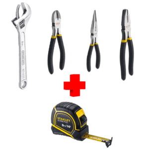 COMBO - STANLEY - Juego Alicate y Llave más Cinta Métrica