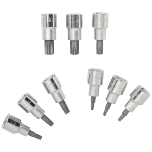 Caja de Sockets Torx T20 a T60 P-1/2 con Juego de 9 Piezas. STANLEY - Imagen 1