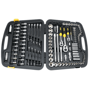 Socket MIX Completo P-1/4 P-3/8 P-1/2 con Juego de 120 Piezas. STANLEY