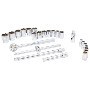 Socket MM Corto Caja P-1/2 de 10 a 32MM 12PT con Juego de 25 Piezas. STANLEY - Imagen 1