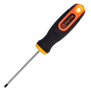 Destornillador Plano 1/8 X 3" Redondo con Mango Bimaterial. TACTIX - Imagen 1