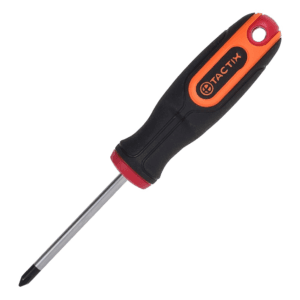 Destornillador Phillips #1 X 3" Redondo con Mango Bimaterial. TACTIX - Imagen 1