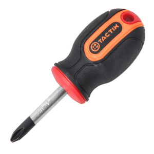 Destornillador Phillips #1 X 1-1/2 Redondo con Mango Bimaterial. TACTIX - Imagen 1