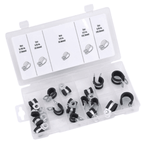 Kit Grapa Aislada con Caucho 18 Pieza Caja Plástica. TACTIX - Imagen 1