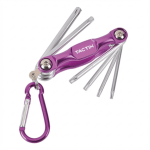 Llave Torx Puño con Juego de 6 Piezas T9 a T30 Con Mosquetón. TACTIX - Imagen 1