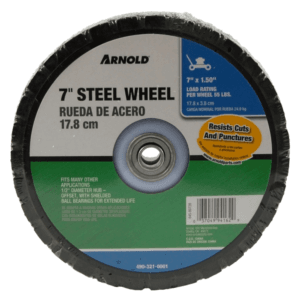 Rueda Semineuma Suelta 7" 1-1/2 X 1/2 Eje Capacidad 24K. ARNOLD - Imagen 1