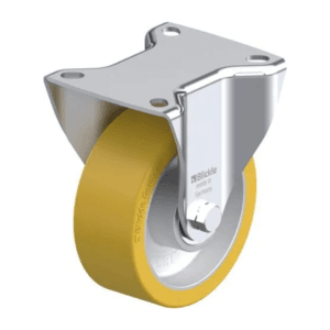 Rueda 4" Fija Poliuretano Nucleo Aluminio 100 X 40MM 200KG Rodamiento Bola. BLICKLE - Imagen 1