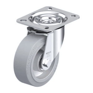 Rueda 4" Giratoria Caucho Nucleo Aluminio 100 X 40MM 200KG Rodamiento Bola. BLICKLE - Imagen 1