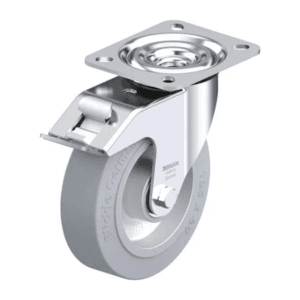 Rueda 5" Giratoria con Funda Caucho Nucleo Aluminio 125 X 40MM 250KG Rodamiento Bola. BLICKLE - Imagen 1