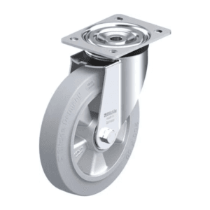 Rueda 8" Giratoria Caucho Nucleo Aluminio 200 X 50MM 400KG Rodamiento Bola. BLICKLE - Imagen 1