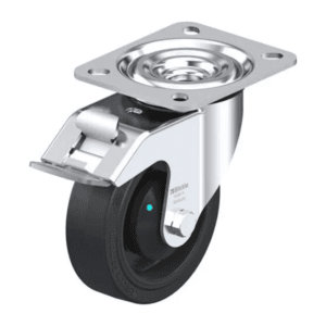 Rueda 4" Giratoria con Funda Caucho Elastico 100 X 32MM 200KG Rodamiento Bola A.Hilo. BLICKLE - Imagen 1