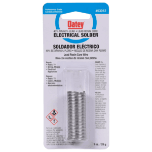 Estaño Rollo con Resina 40SN/60PB 28 Gramos. OATEY