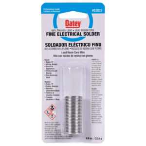 Estaño Rollo con Resina 60SN/40PB 22.6 Gramos. OATEY - Imagen 1