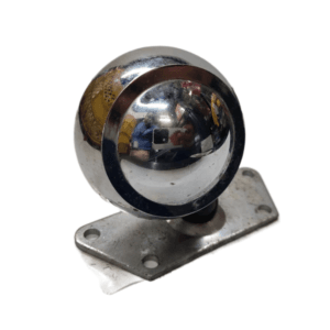 Rueda Metal Giratoria de 2-1/2 Esfera Cromo Base Plana. FAULTLESS CASTER DIV.